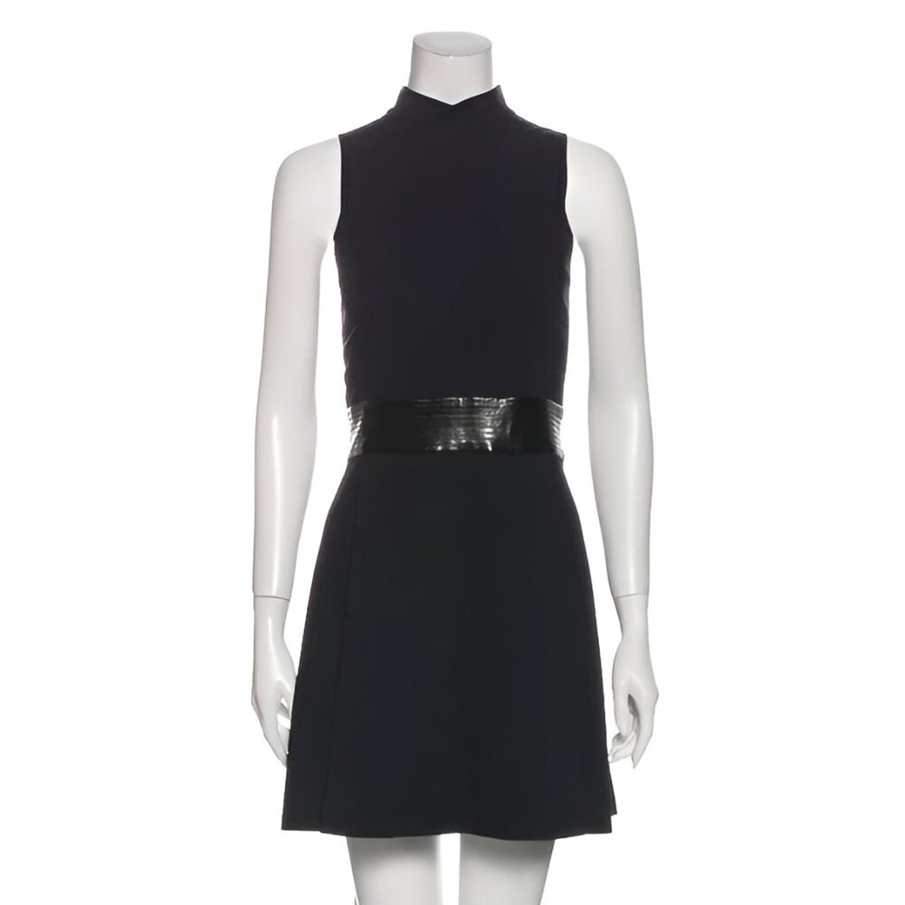 Alice + Olivia Mock Neck Mini Dress w POCKETS (size S)